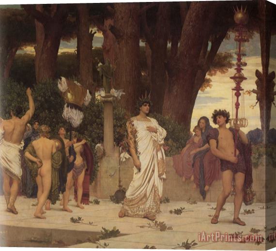 Lord Frederick Leighton The Daphnephoria [detail Right] Stretched Canvas Print / Canvas Art